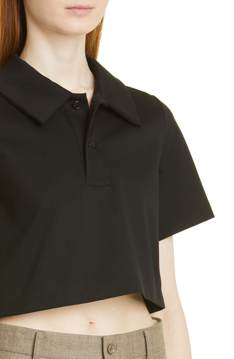 Noir Kei Ninomiya Strap Back Cotton Ponte Top, Alternate, color,