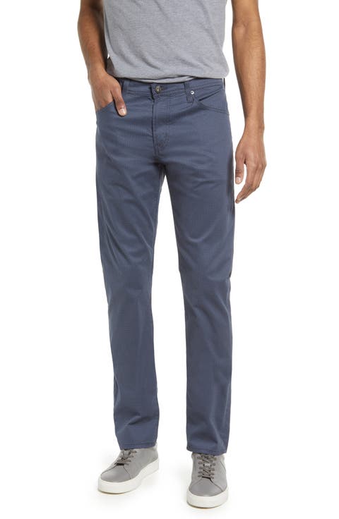 SUD Print Slim Straight Leg Pants