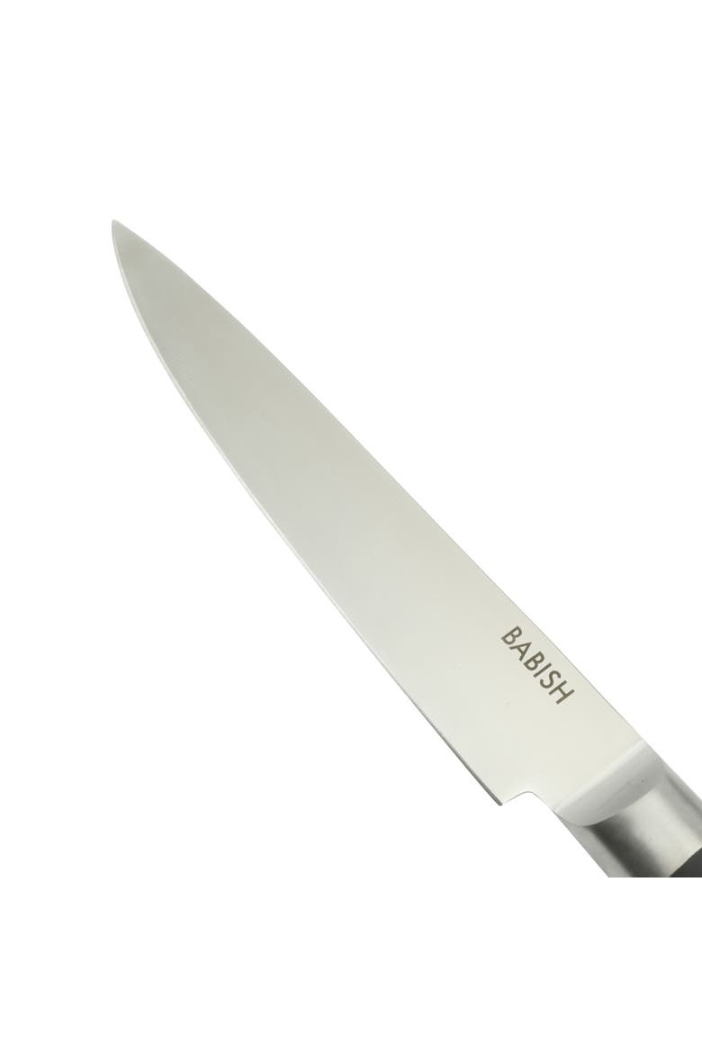 2-Piece Stainless Steel Carving Knife and Fork Set with Ergonomic ABS Handles, Main, color, Stainless Steel