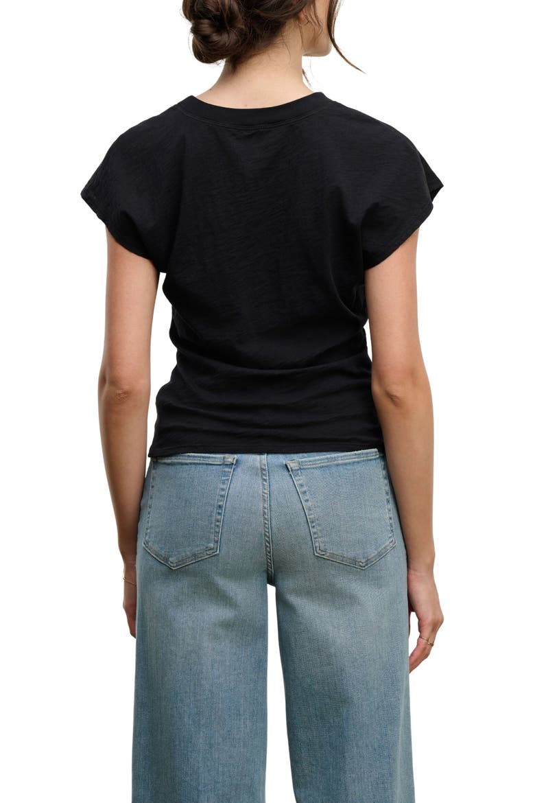 Sterling Cotton Slub T-Shirt, Alternate, color, BLACK