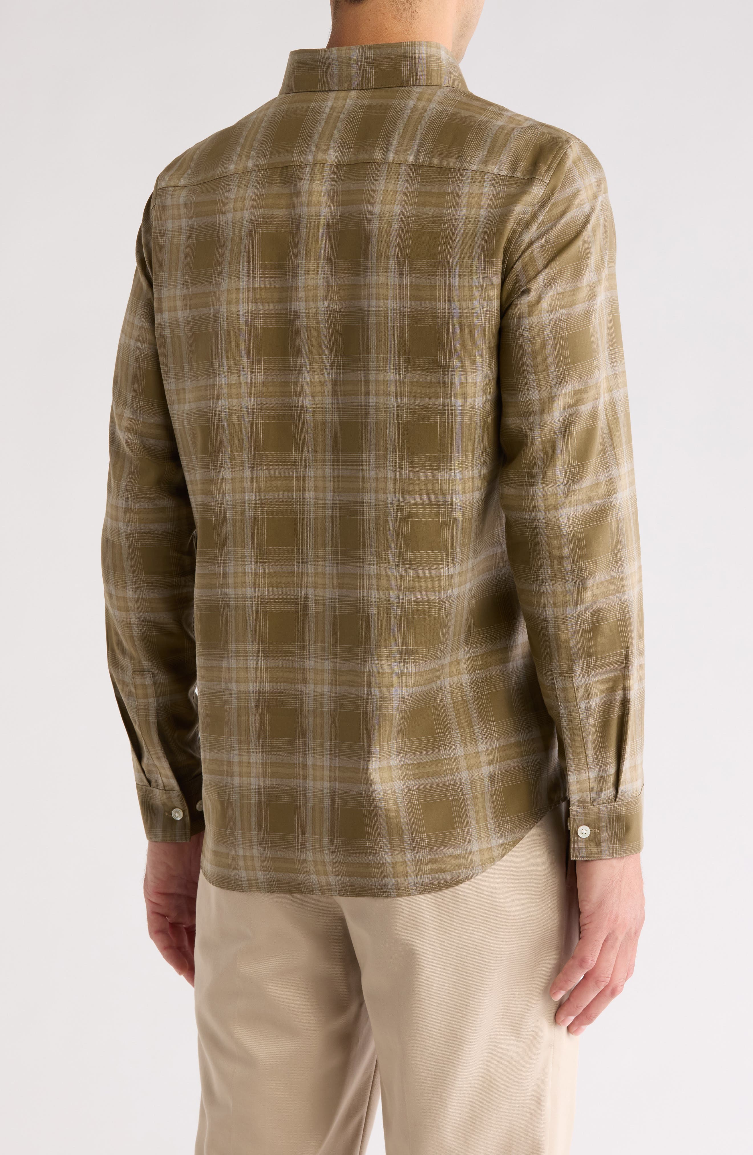 Irving Shade Cotton Flannel Button-Up Shirt - image 2