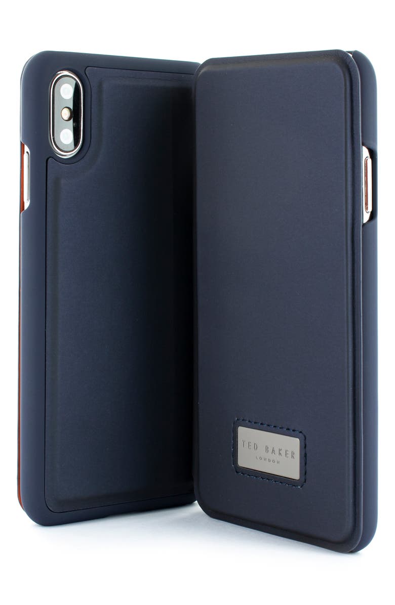 Ted Baker London Faux Leather iPhone X/Xs, Xs Max & XR Folio Case, Alternate, color, 