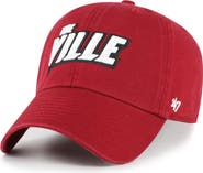'47 Men's '47 Red Louisville Cardinals Clean Up Adjustable Hat