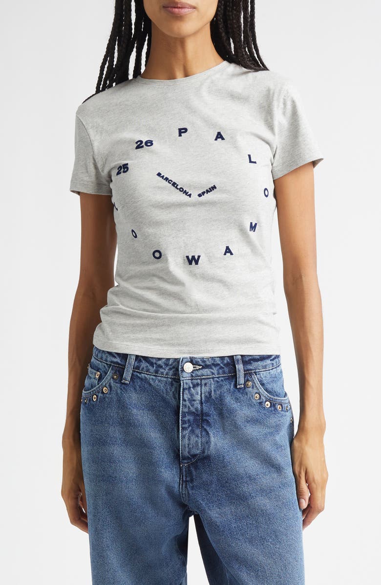 Paloma Wool O'Clock Organic Cotton Graphic T-Shirt, Main, color, Grey