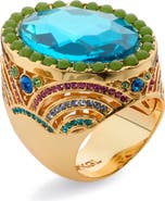 Kurt Geiger London Oval-Cut Chunky Cocktail Ring