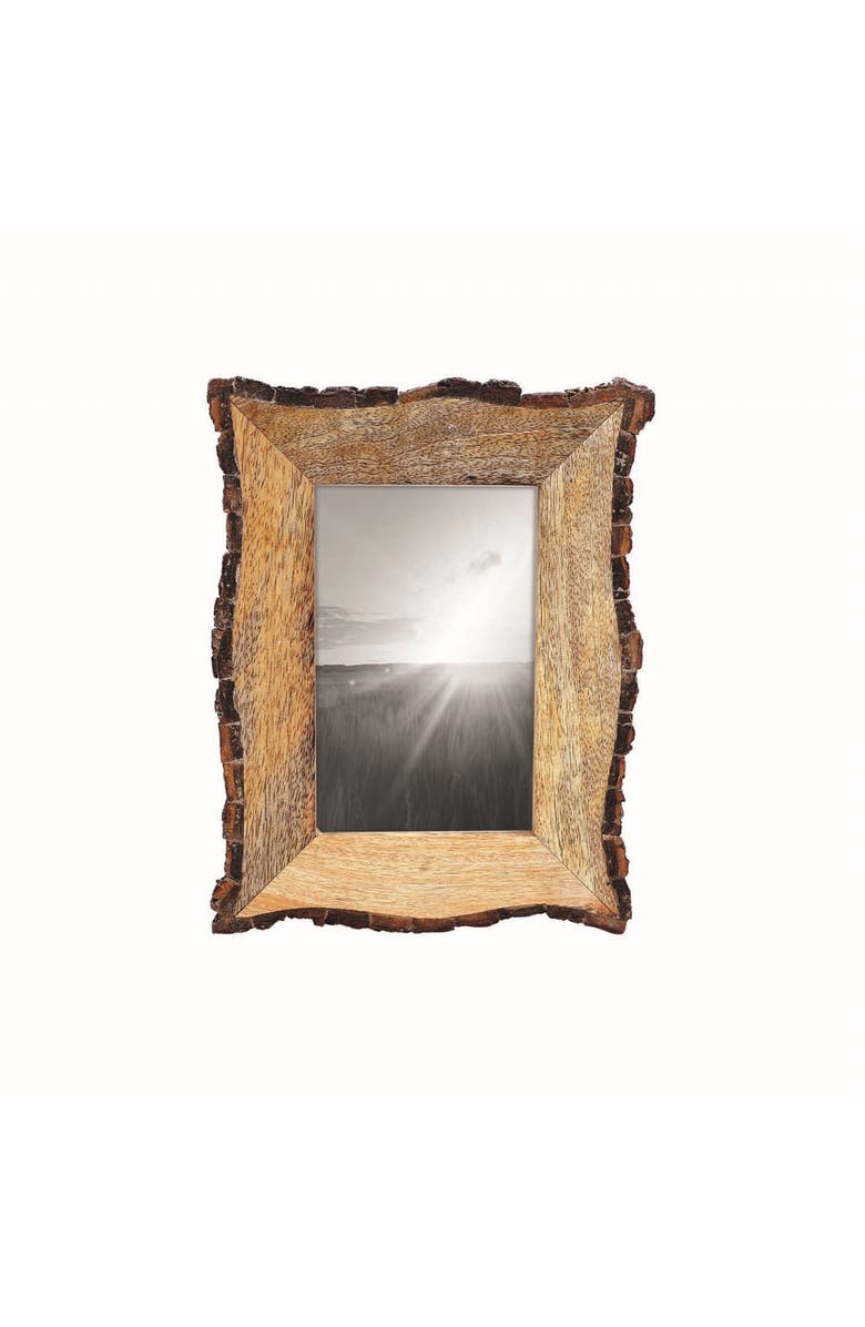 Foreside Home and Garden Rustic Live Edge 4 x 6 inch Decorative Wood Picture Frame, Main, color, Brown