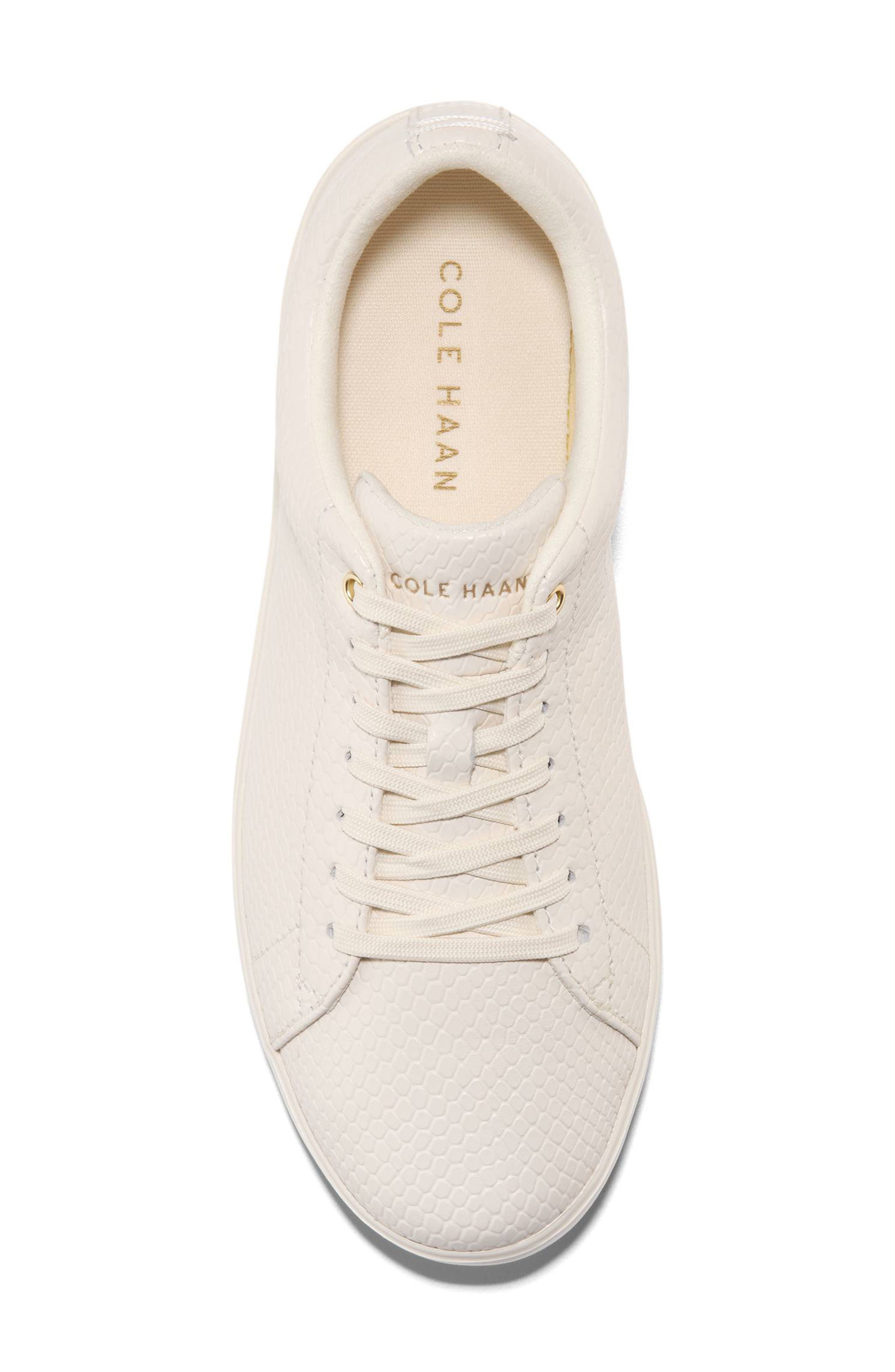 Cole Haan Grand Crosscourt II Snakeskin Texture Sneaker, Alternate, color, Powder Snk Print Leather