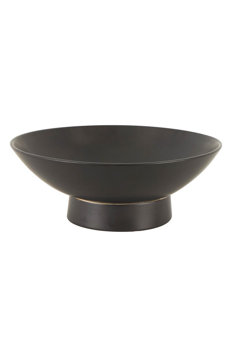 VIVIAN LUNE HOME Ceramic Decorative Bowl, Alternate, color, Black
