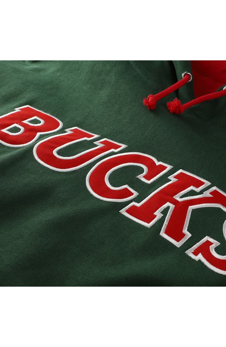Mitchell & Ness Men's Mitchell & Ness Hunter Green Milwaukee Bucks Hardwood Classics Big & Tall Hoodie, Alternate, color, Hunter Green