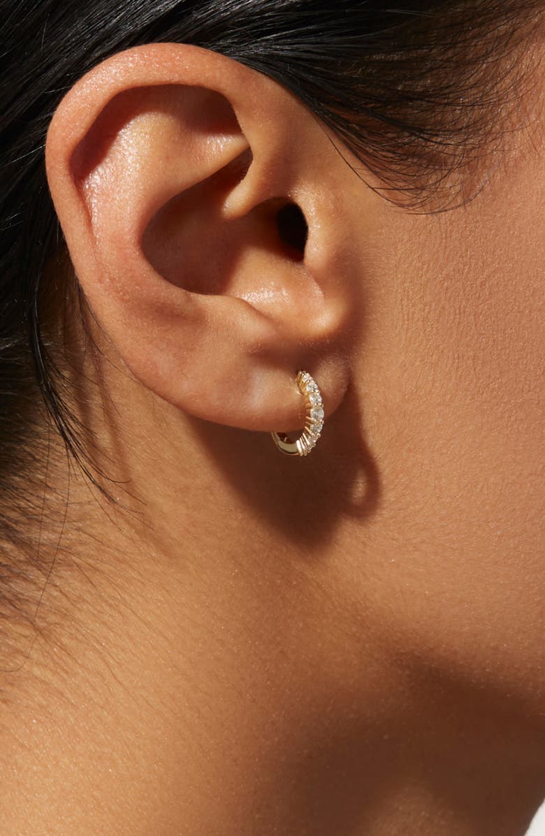 Ana Luisa Huggie Hoops - Nava, Alternate, color, Gold