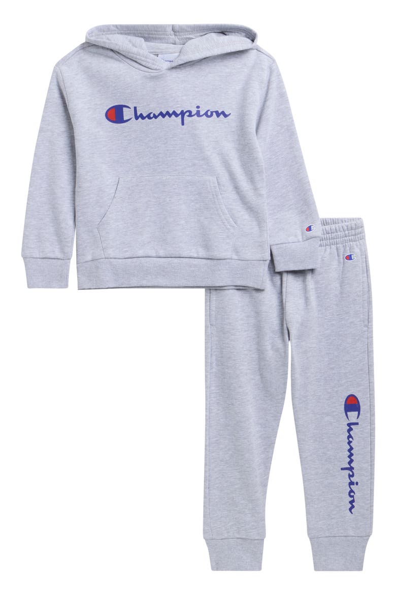 Kids' Signature Hoodie & Joggers Set, Main, color, GRAY HEATHER