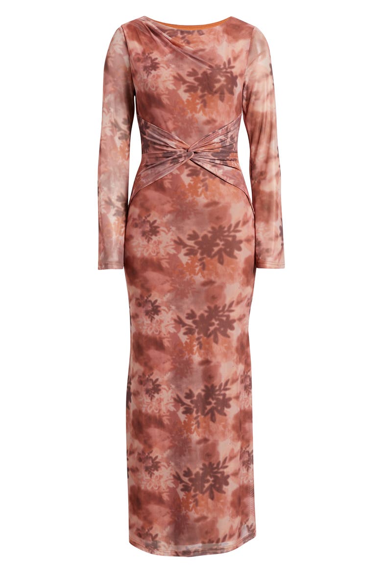Nash Long Sleeve Body-Con Dress, Alternate, color, BLURRED BOTANICS