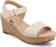 Journee Collection Ranae Platform Wedge Cork Sandal