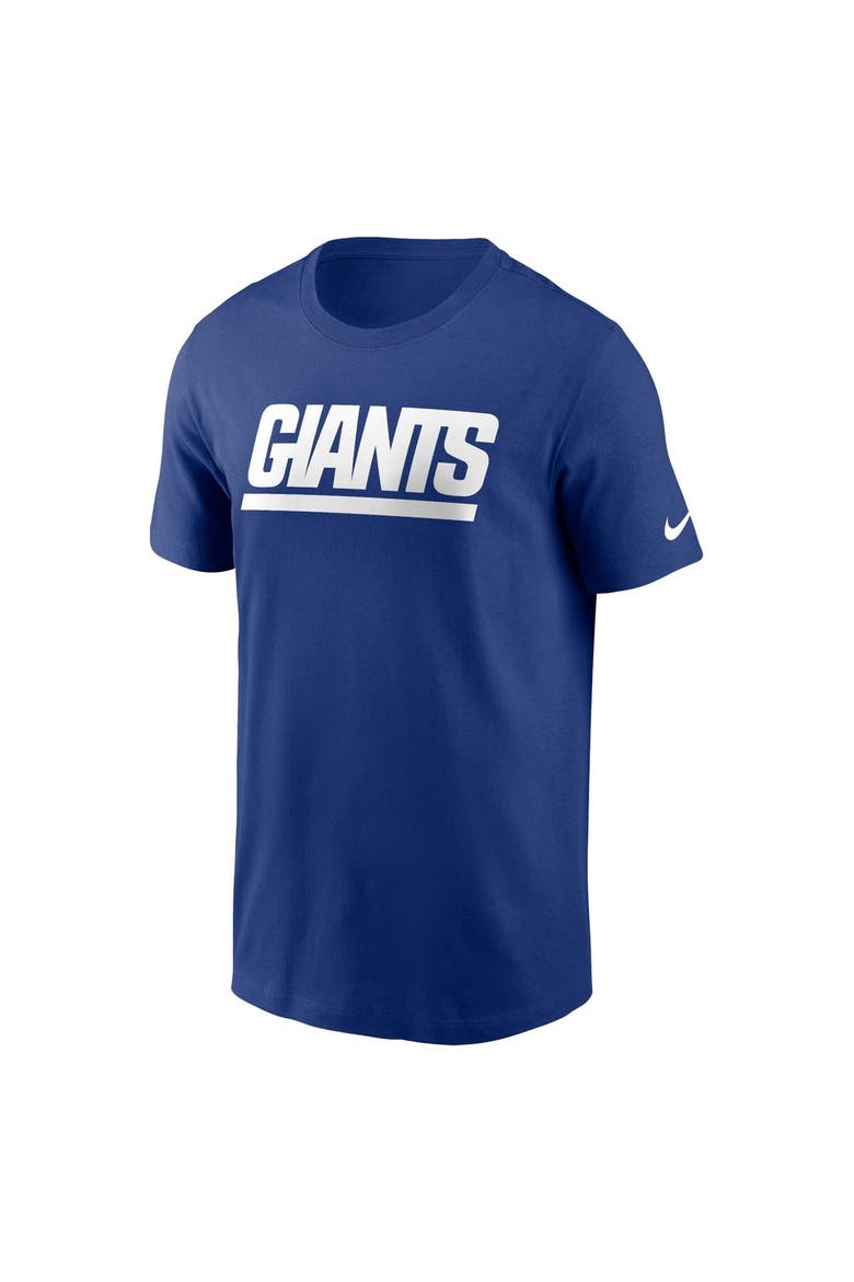 Men's Nike Royal New York Giants Primetime Wordmark Essential T-Shirt, Alternate, color, Royal