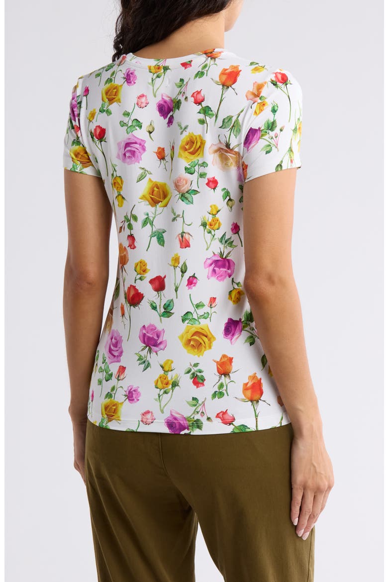 Ressi Floral T-Shirt, Alternate, color, WHITE MULTI MIX ROSE