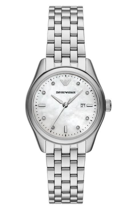 Mother-of-Pearl Dial Bracelet Watch, 32mm