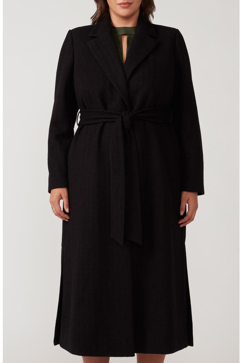 Charmed Robe Coat, Main, color, BLACK