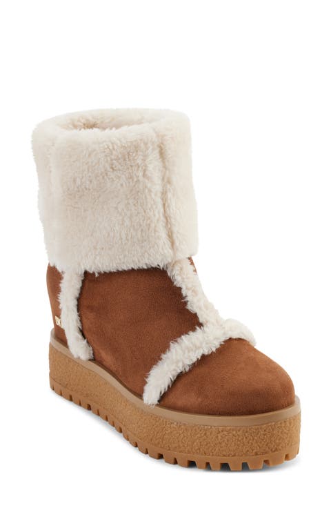 Sancia Faux Fur Lined Platform Boot (Women)