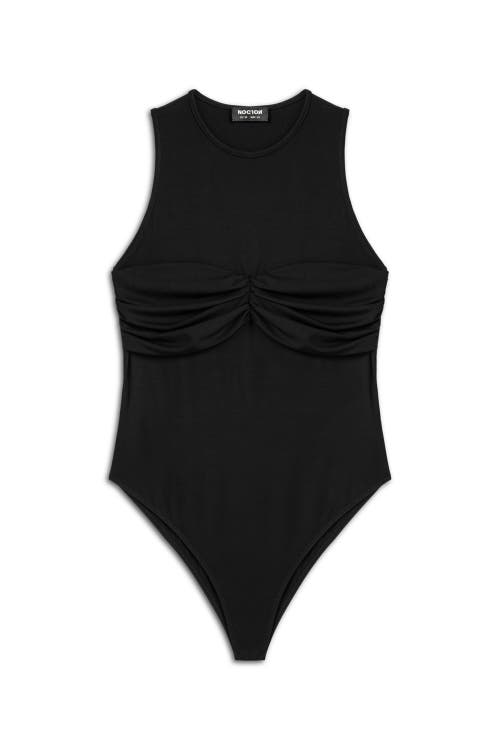 Nocturne Twist Detailed Bodysuit In Black