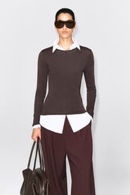 COS Cotton Long-Sleeved Top