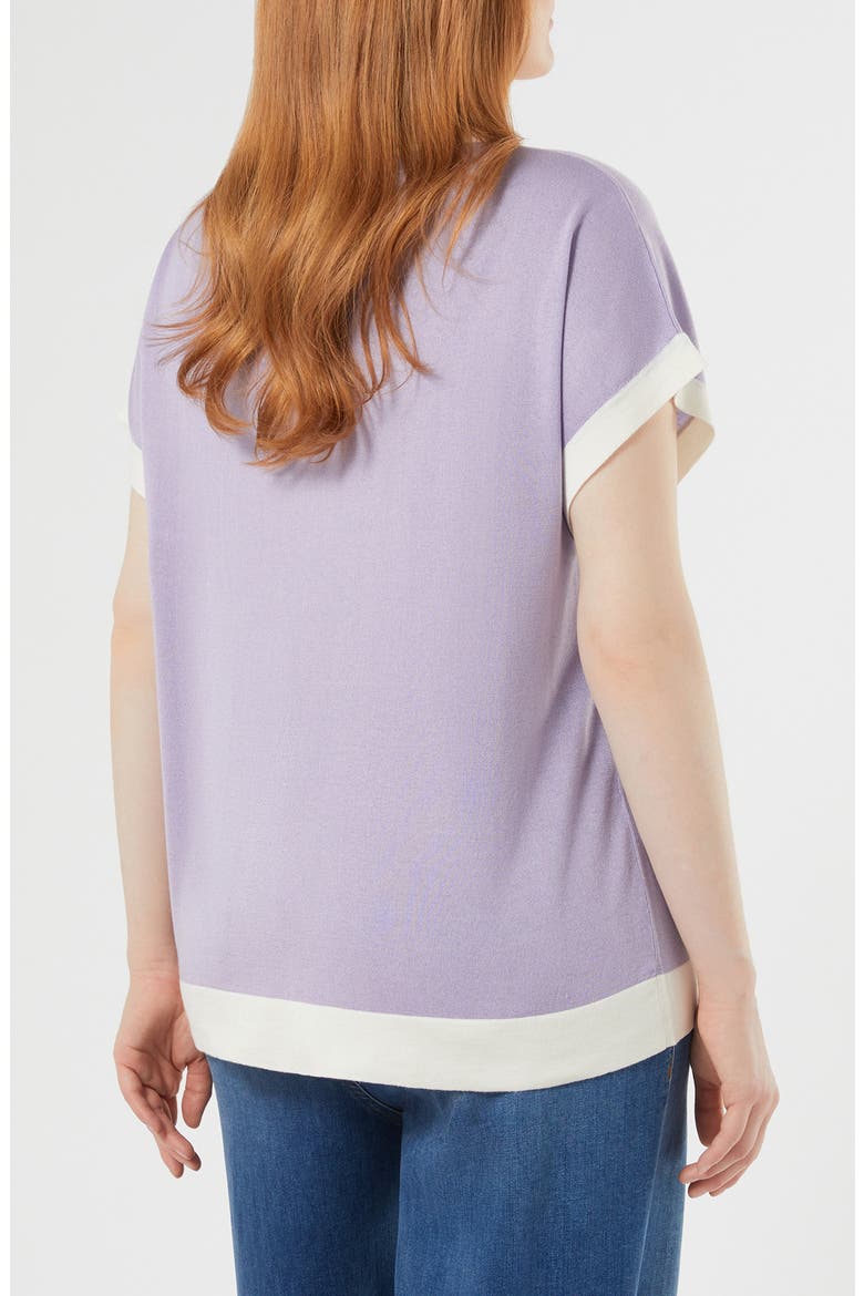 Mrs. Ribellle Silk & Cashmere Sweater, Alternate, color, LILAC