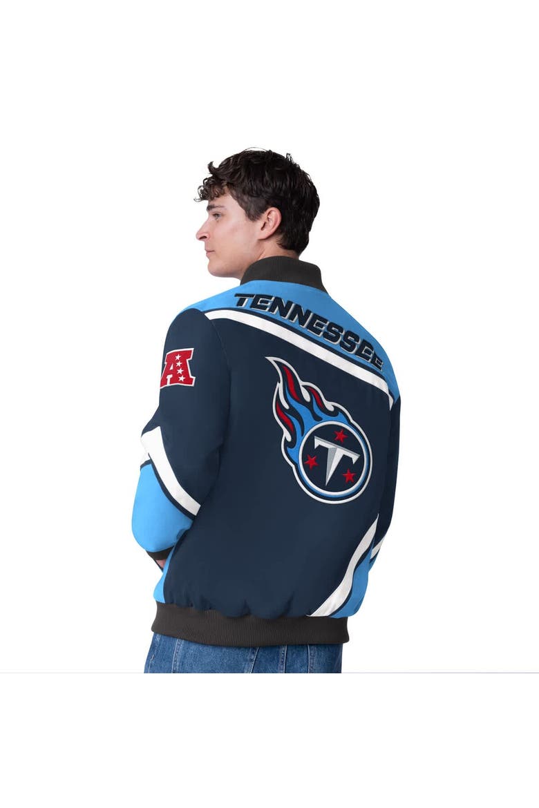 Men's G-III Extreme  Navy Tennessee Titans Maximum Racing Full-Snap Jacket, Alternate, color, Navy
