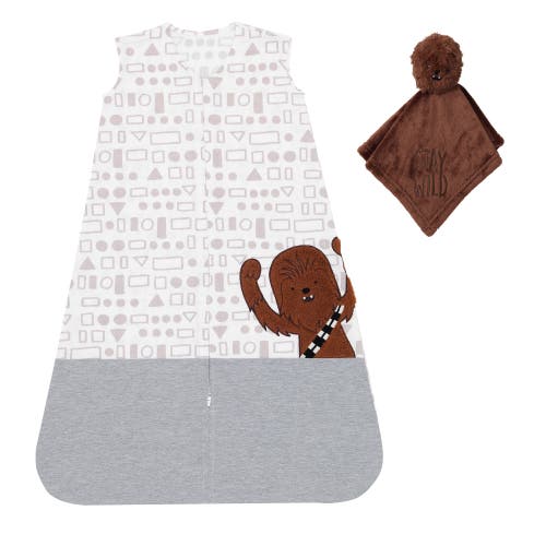 Lambs & Ivy Star Wars Chewbacca Wearable Blanket & Lovey Baby Gift Set – 2pc in Multicolor at Nordstrom