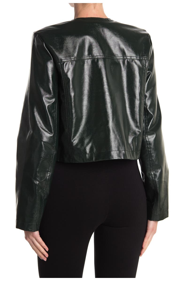Rodebjer Reza Faux Leather Crop Jacket, Alternate, color, 