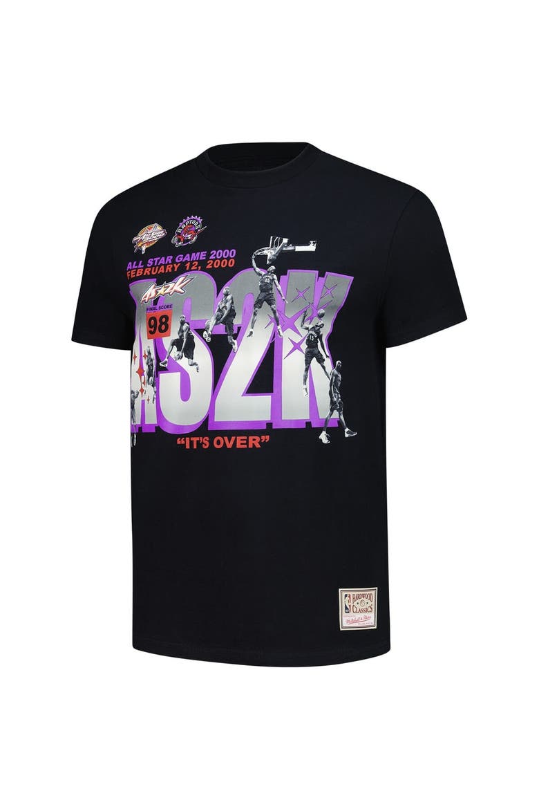 Men's Mitchell & Ness Vince Carter Black Toronto Raptors 2000 All-Star Game It's Over T-Shirt, Alternate, color, Black