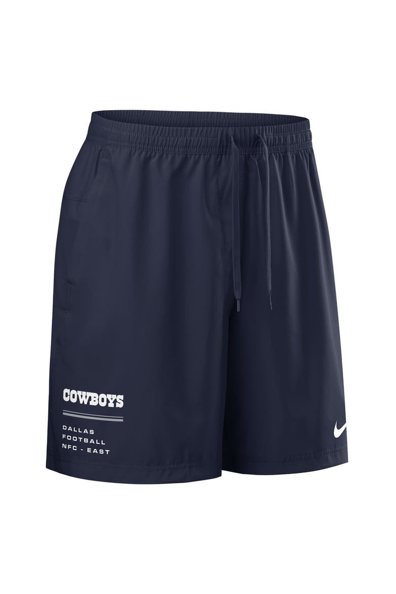 Men's Nike Navy Dallas Cowboys Form Dri-FIT Shorts, Alternate, color, Navy