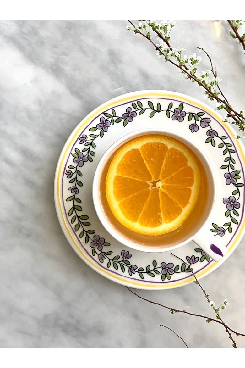Heritage Forget Me Not Cup and Saucer, Alternate, color, Multi