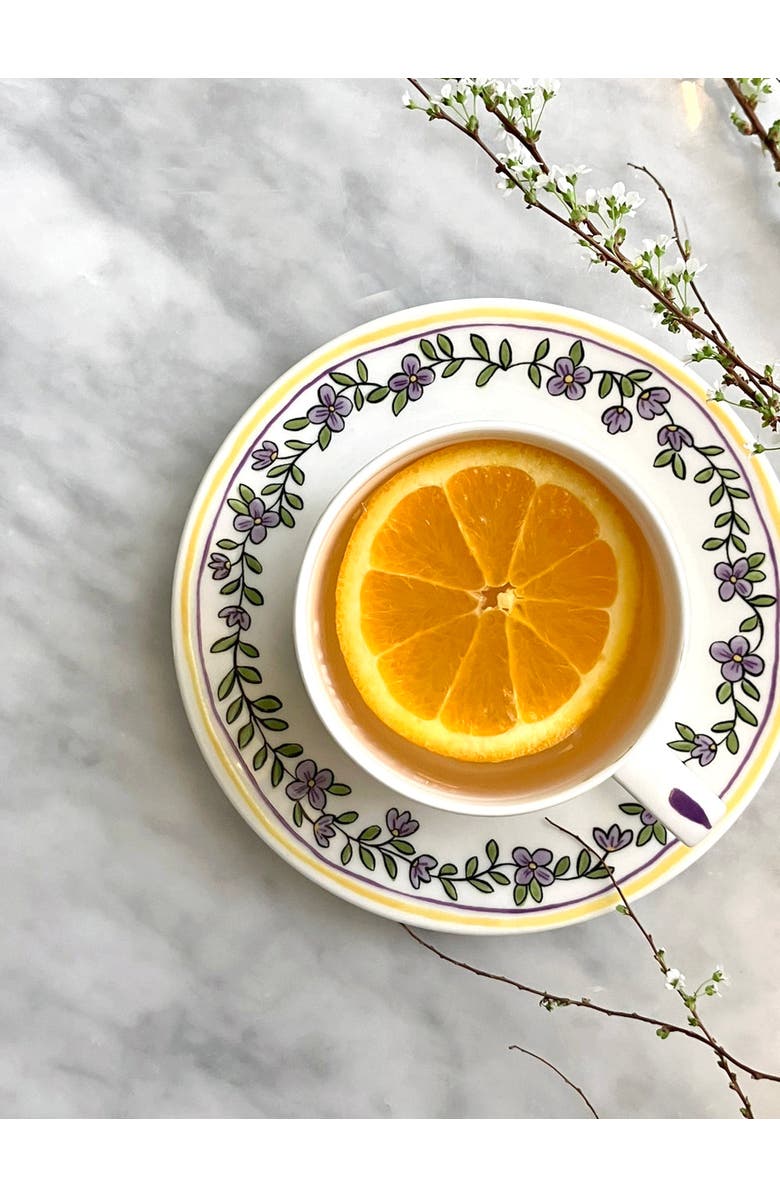 Twig New York Heritage Forget Me Not Cup and Saucer, Alternate, color, Multi