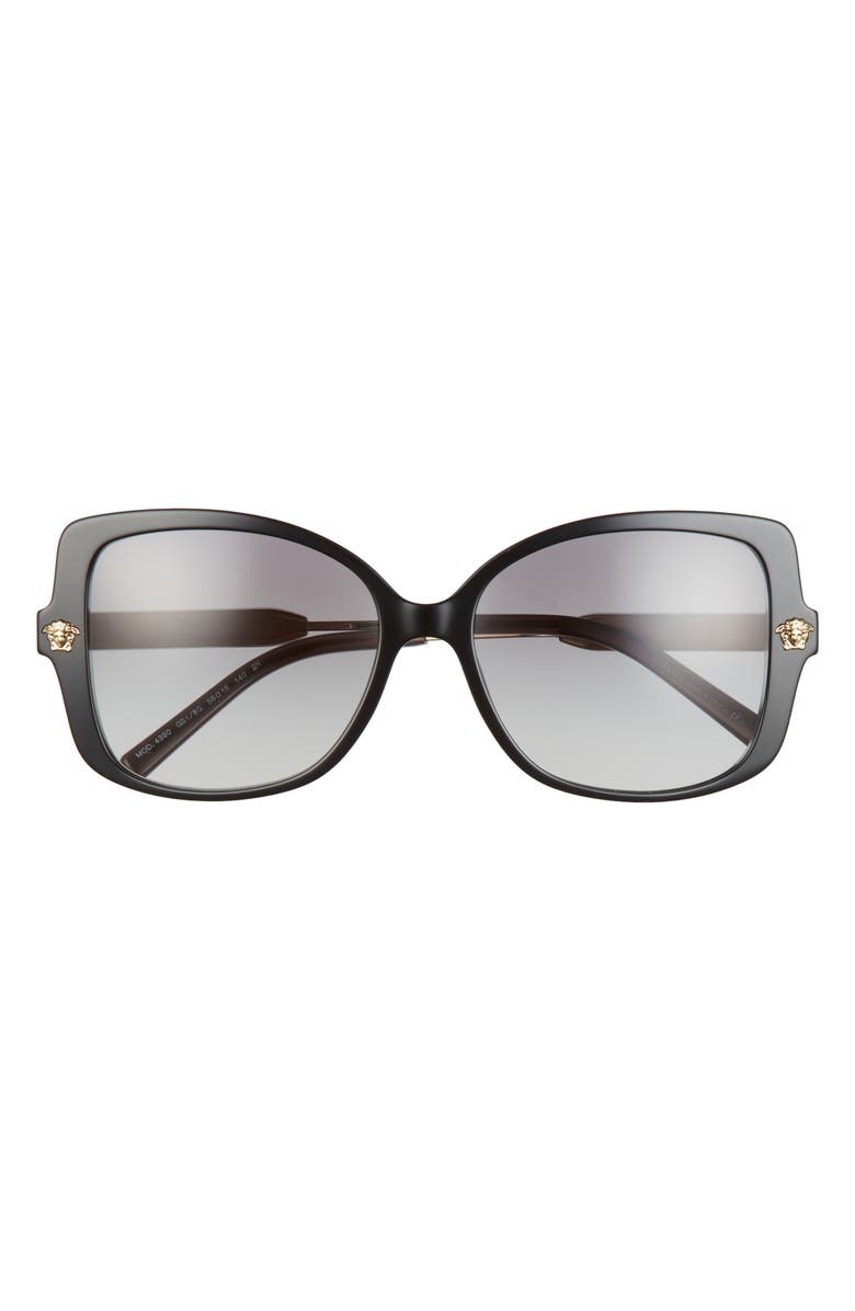 Versace 56mm Gradient Butterfly Sunglasses, Main, color, 