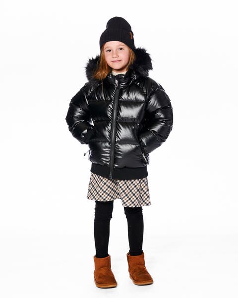 Quilted Bomber-Style Winter Coat (Little Kid & Big Kid)