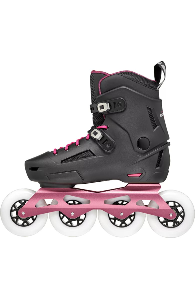 Rollerblade Lightning 90 Womens Inline Skates, Alternate, color, Black/Sangria
