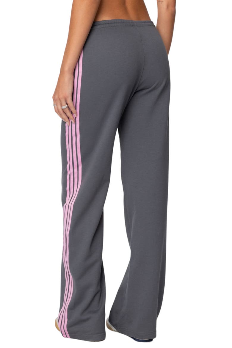 Averie Stripe Sweatpants, Alternate, color, GRAY