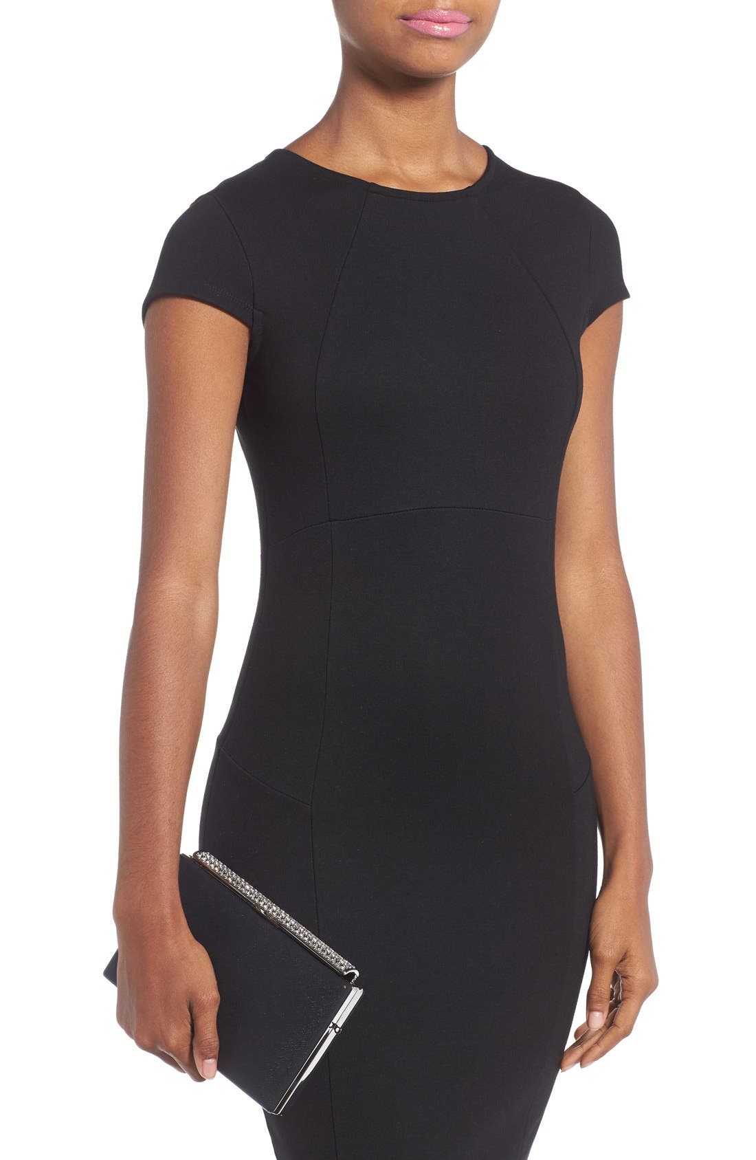 ZZDNU Natasha Couture Natasha Couture Crystal Embellished Frame Clutch, Alternate, color, 