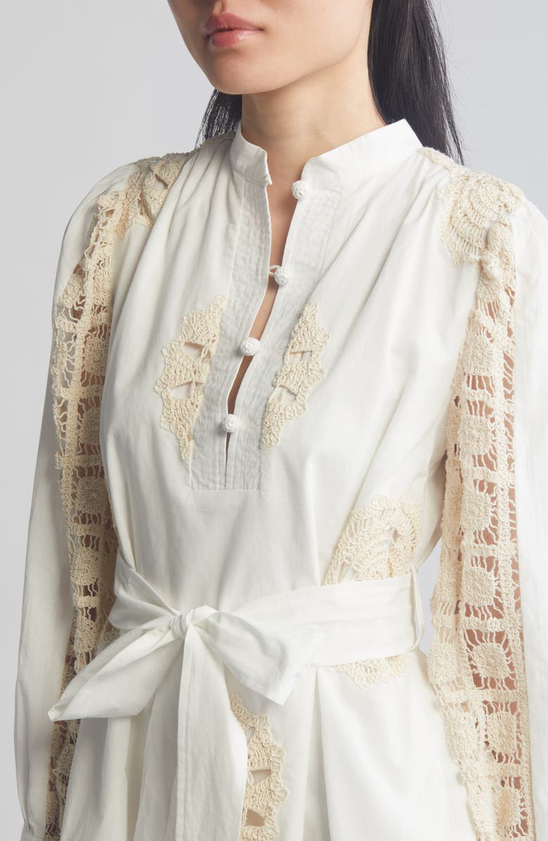 CIEBON Marielle Long Sleeve Cotton Shirtdress, Alternate, color, 