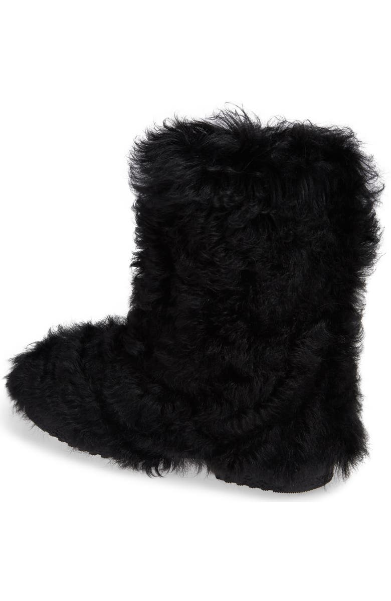 Saint Laurent Genuine Shearling Boot, Alternate, color,