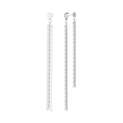 Elegante Chevron Dangle Earrings