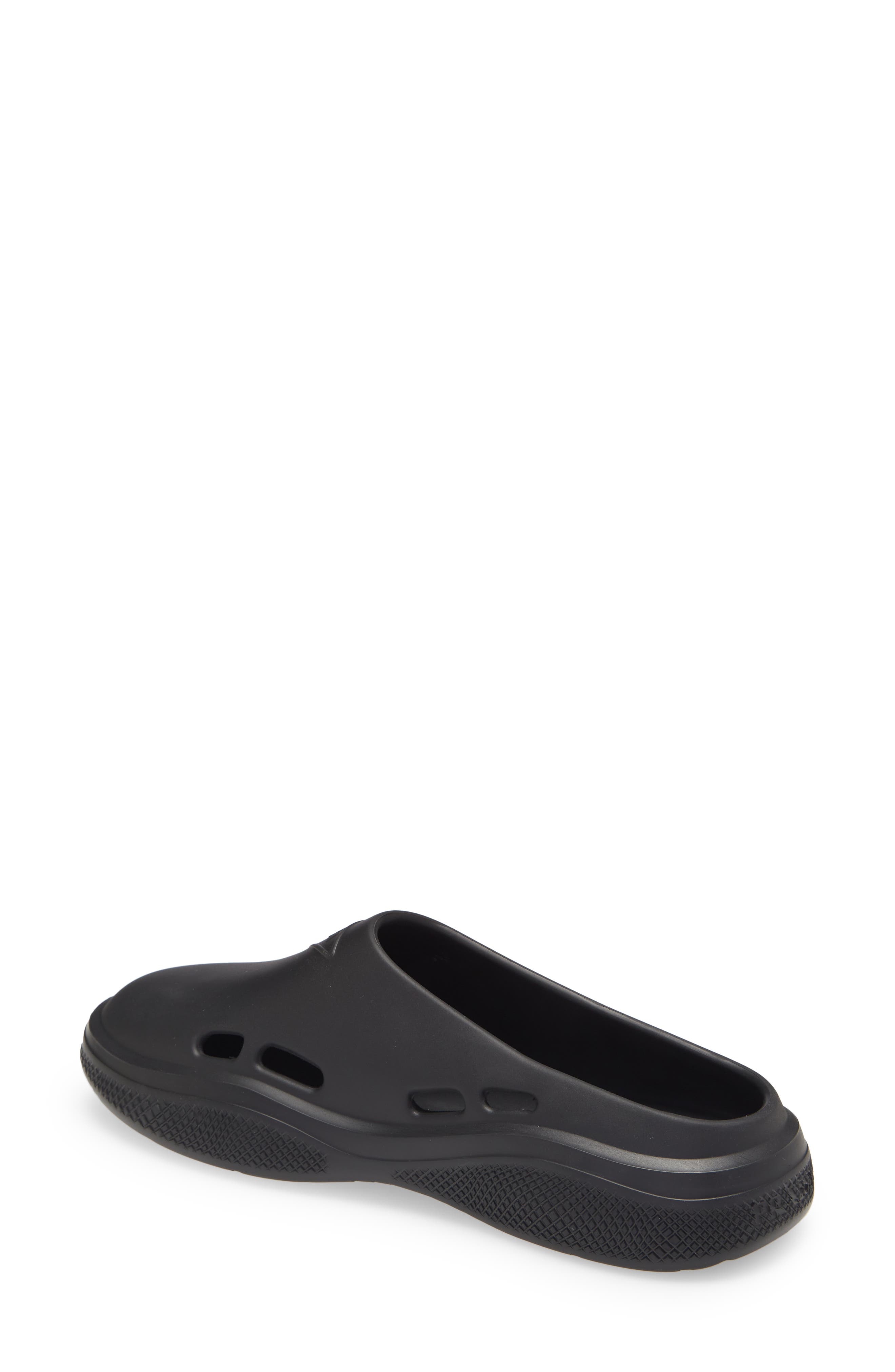 Prada Mellow Logo Waterproof Clog, Alternate, color, 