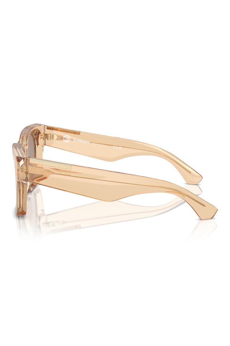 52mm Square Sunglasses, Alternate, color, BROWN