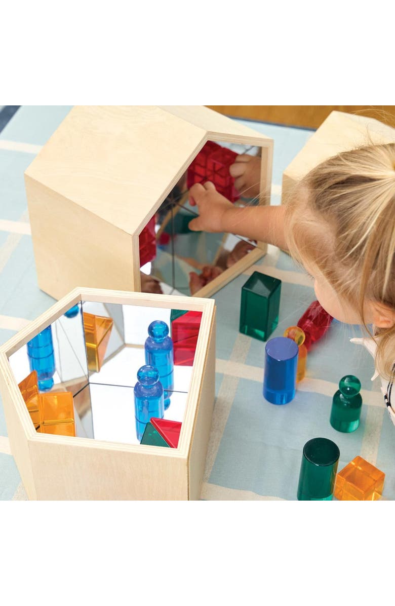 Kaplan Early Learning Company Nesting House Mirror Set, Alternate, color, Beige