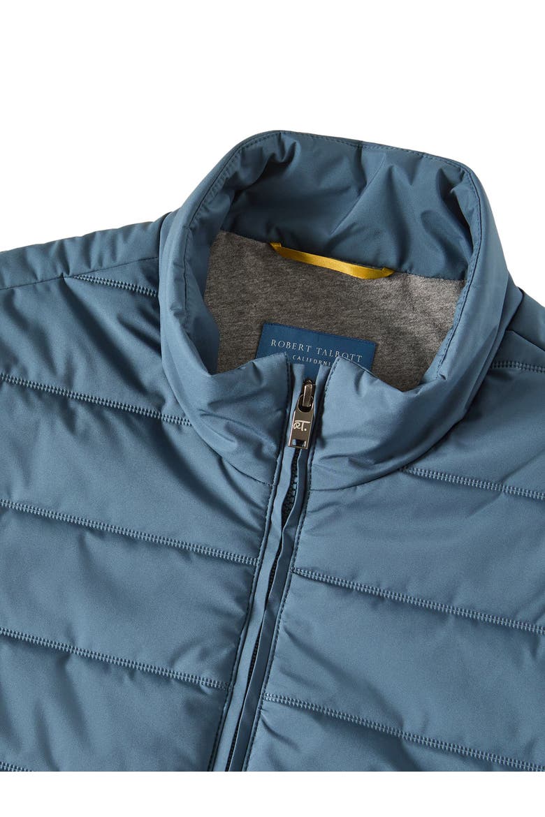 Driver Quilted Vest, Alternate, color, Dusty Blue