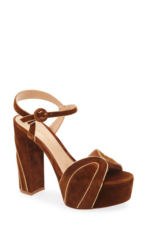 Ankle Strap Platform Sandal (Women)