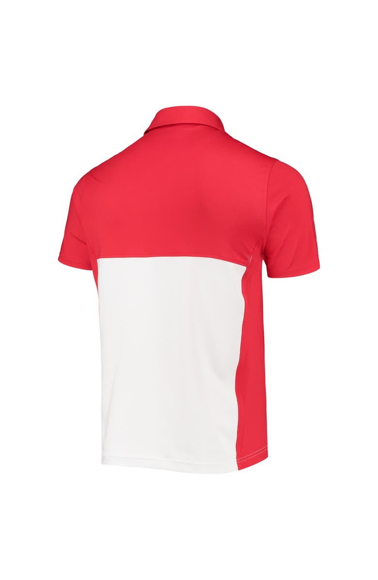 Under Armour Men's Under Armour Red/White Maryland Terrapins 2022 Blocked Coaches Performance Polo, Alternate, color,