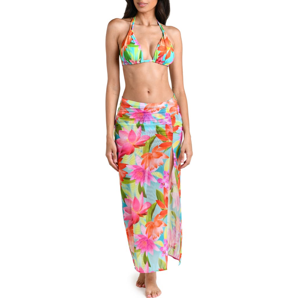 La Blanca Sunset Botanica Maxi Skirt Cover-Up in Blue Multi at Nordstrom, Size X-Small