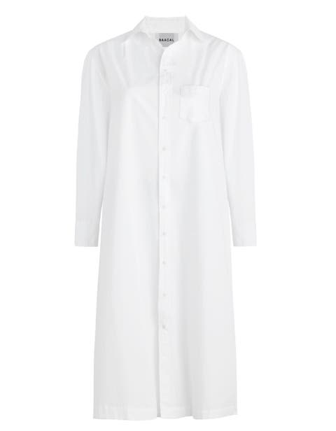 Long Cotton Shirtdress