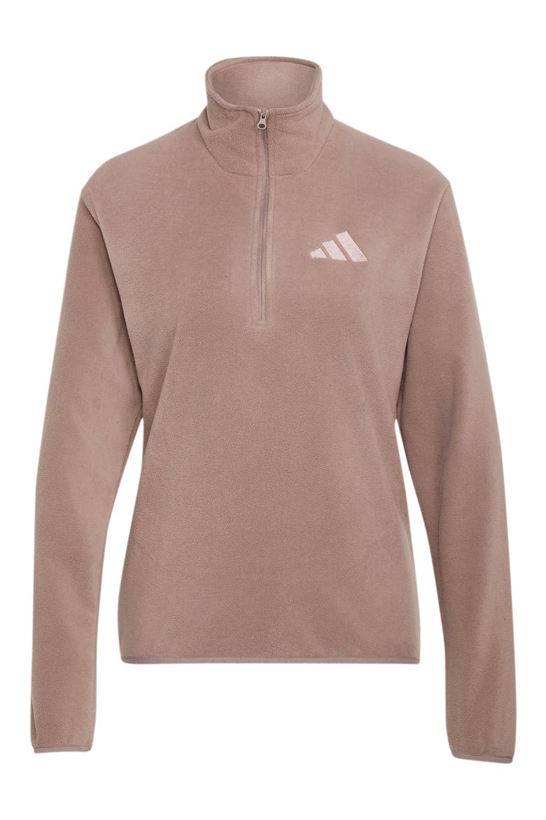 Essentials Half-Zip Fleece Pullover, Alternate, color, TRACE BROWN