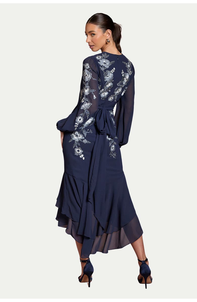 Coast Embellished High Low Maxi Dress, Alternate, color, Navy